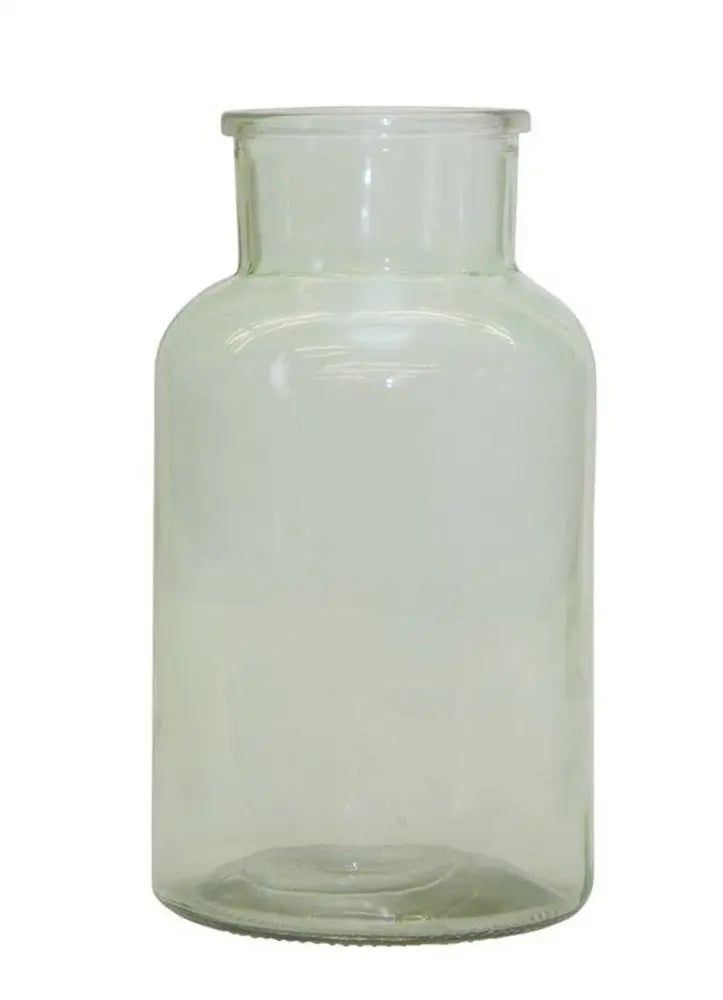 10" Green Round Glass Table Vase - NOBLE HOME INTERIORS