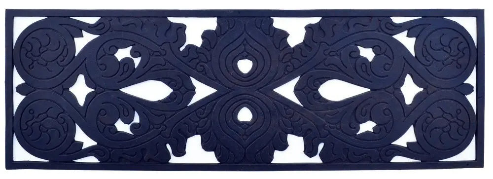 10" X 30" Black Rubber Outdoor Door Mat - NOBLE HOME INTERIORS