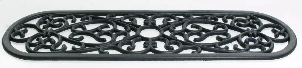 10" X 30" Black Rubber Outdoor Door Mat - NOBLE HOME INTERIORS