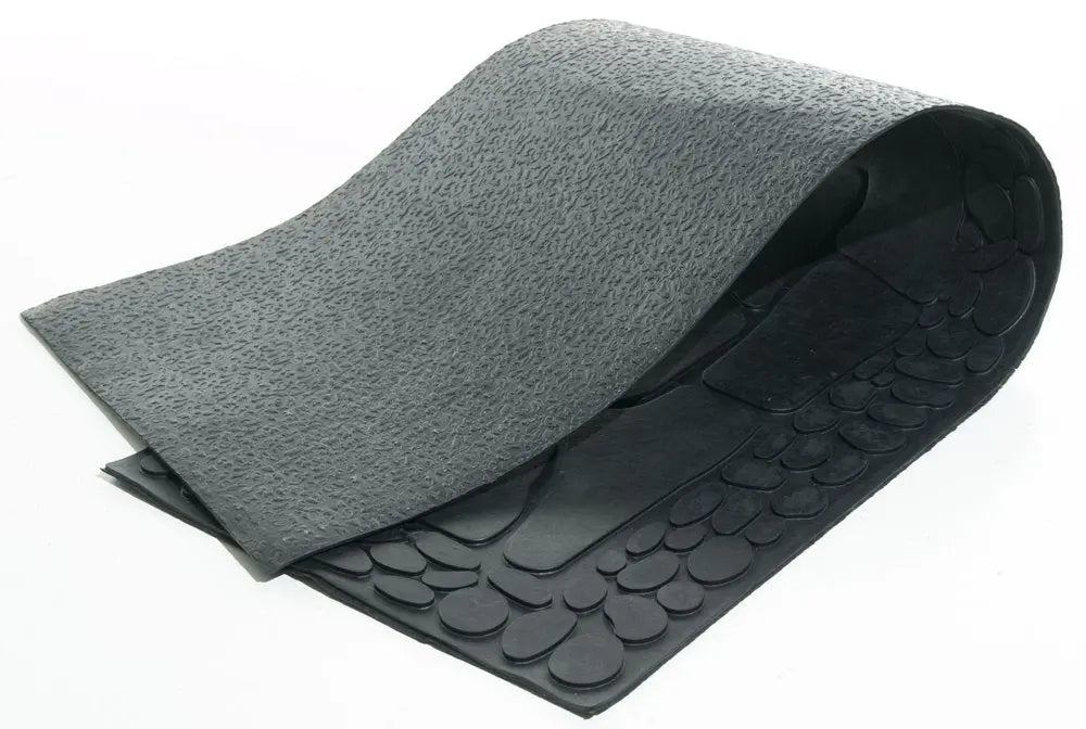 10" X 33" Black Rubber Outdoor Door Mat - NOBLE HOME INTERIORS