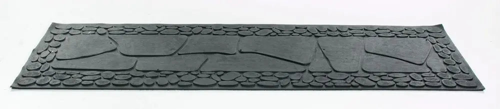10" X 33" Black Rubber Outdoor Door Mat - NOBLE HOME INTERIORS