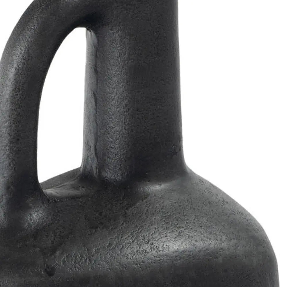 11" Gray Aluminum Jug Table Vase - NOBLE HOME INTERIORS