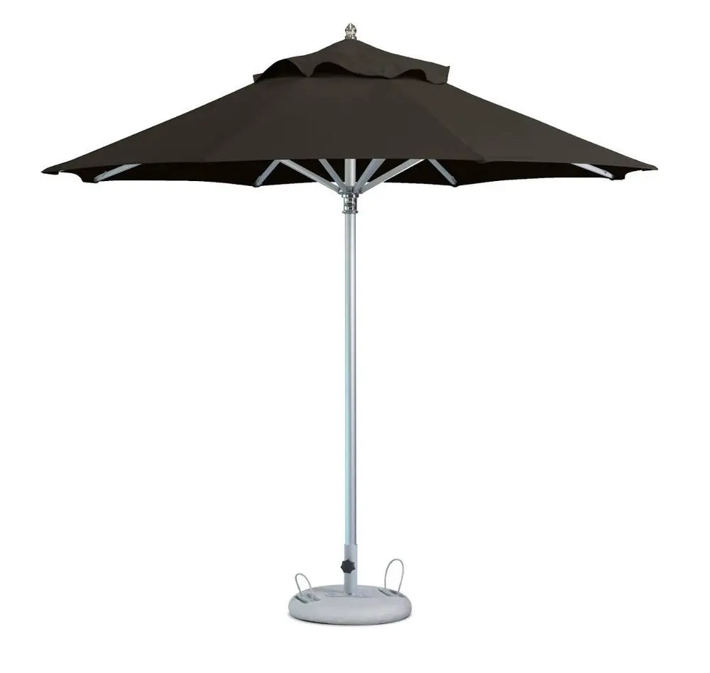 13' Black Polyester Round Market Patio Umbrella - NOBLE HOME INTERIORS