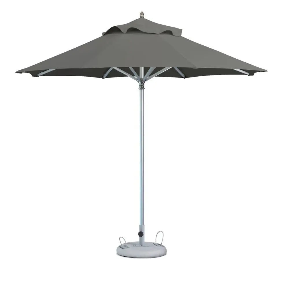 13' Charcoal Polyester Round Market Patio Umbrella - NOBLE HOME INTERIORS