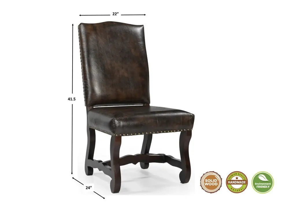 13 Piece Brown Solid Wood Dining Set with 12 - NOVA HOME FURNITURE