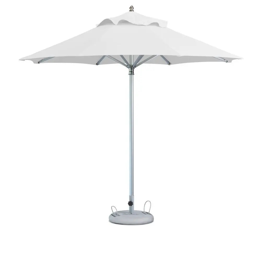 13' White Polyester Round Market Patio Umbrella - NOBLE HOME INTERIORS