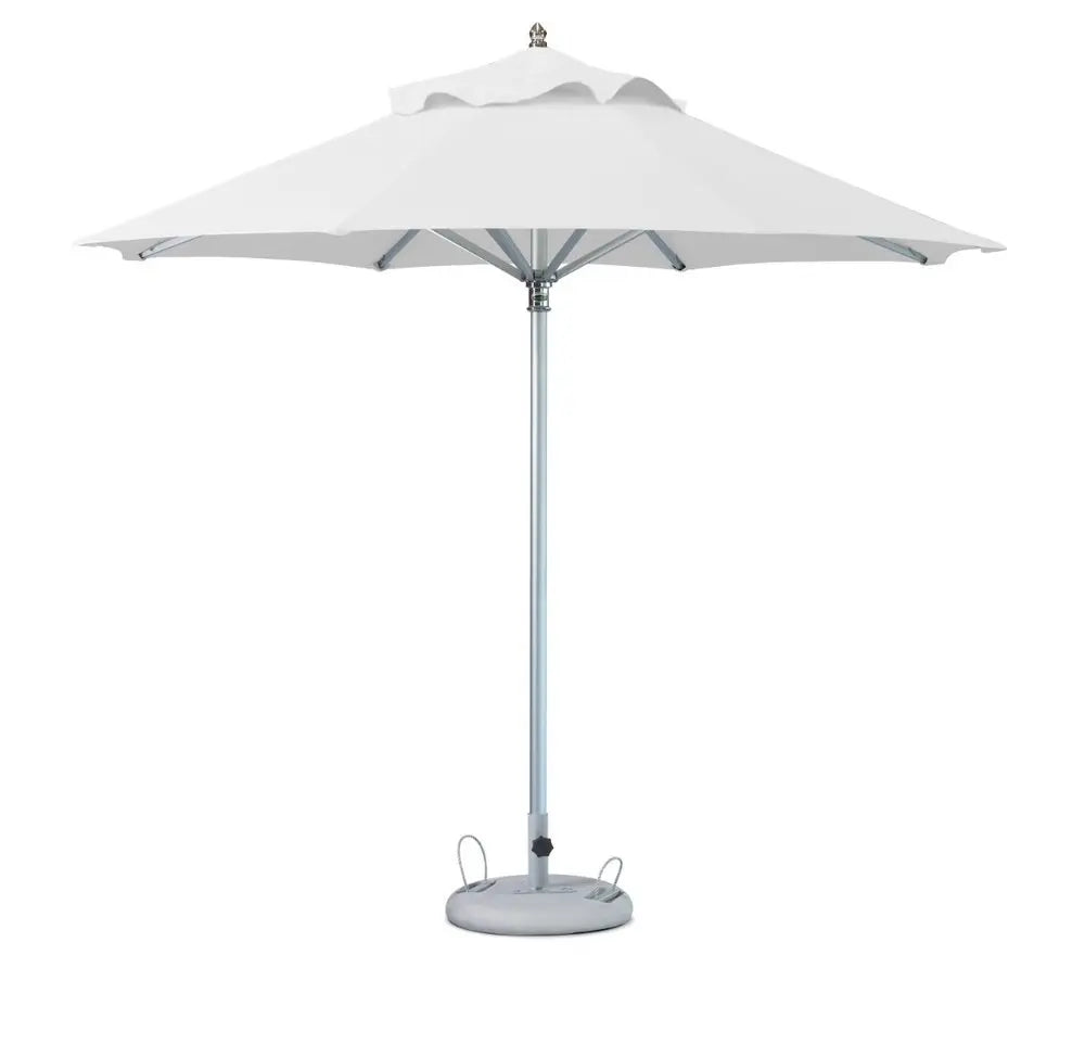 13' White Polyester Round Market Patio Umbrella - NOBLE HOME INTERIORS