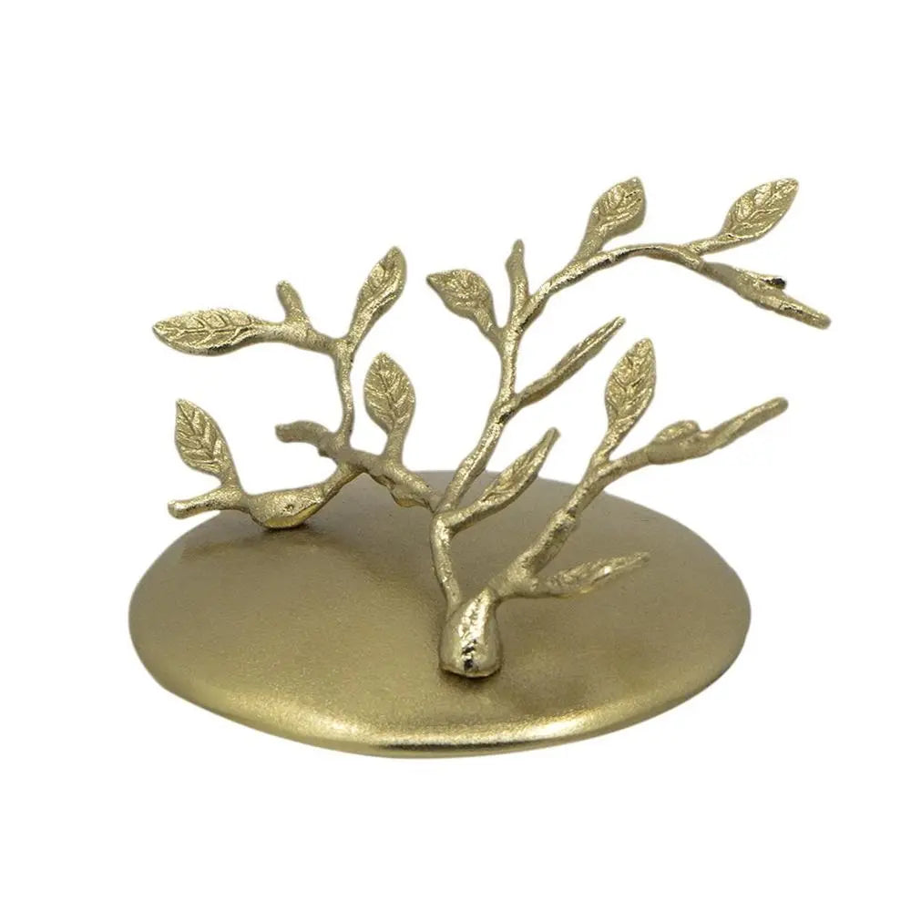 14" Dark Green And Gold Glass And Metal Round Ginger Jar - NOBLE HOME INTERIORS