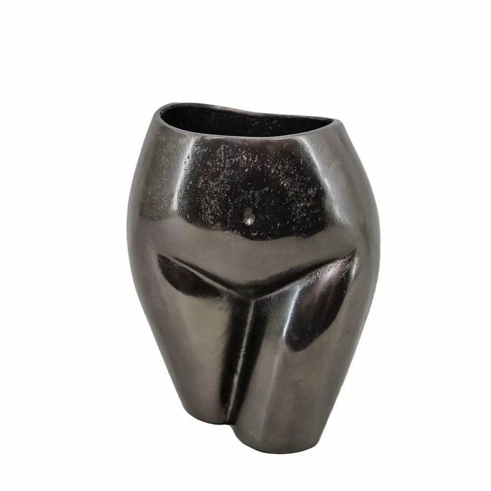 14" Gold Cast Aluminum Female Form Table Vase - NOBLE HOME INTERIORS