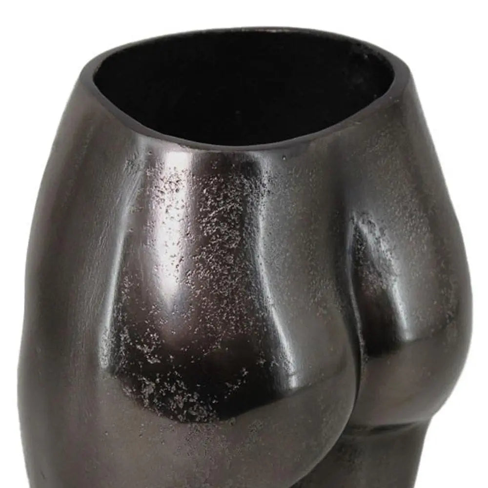 14" Gold Cast Aluminum Female Form Table Vase - NOBLE HOME INTERIORS