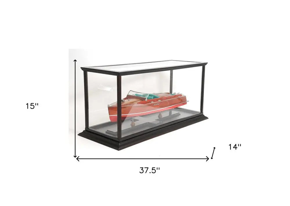 14" X 37.5" X 15" Display Case For Speed Boat - NOVA HOME FURNITURE