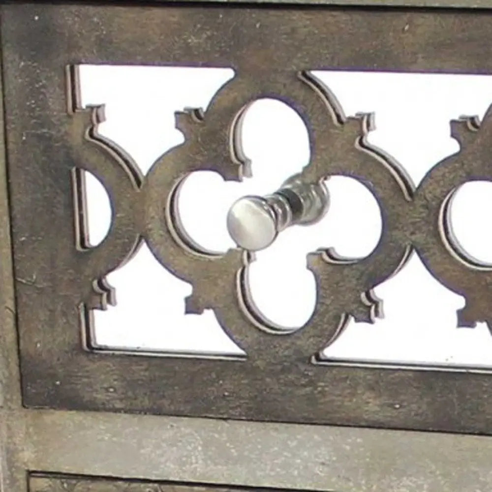 15" Brown Standard Accent Cabinet With Three Drawers - NOVA HOME FURNITURE