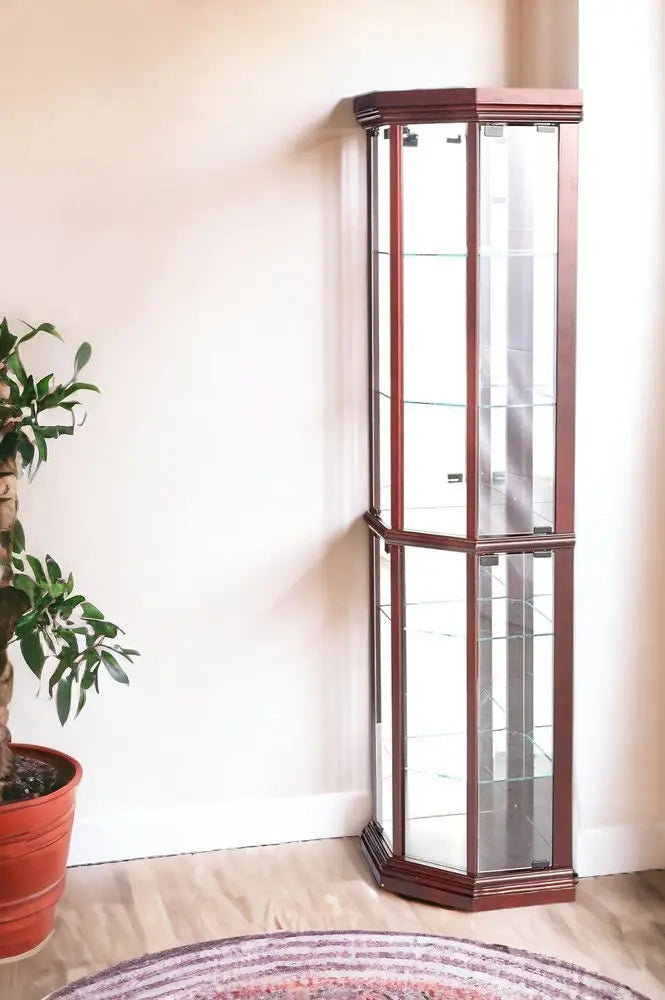 16" Dark Brown Display Stand - NOVA HOME FURNITURE