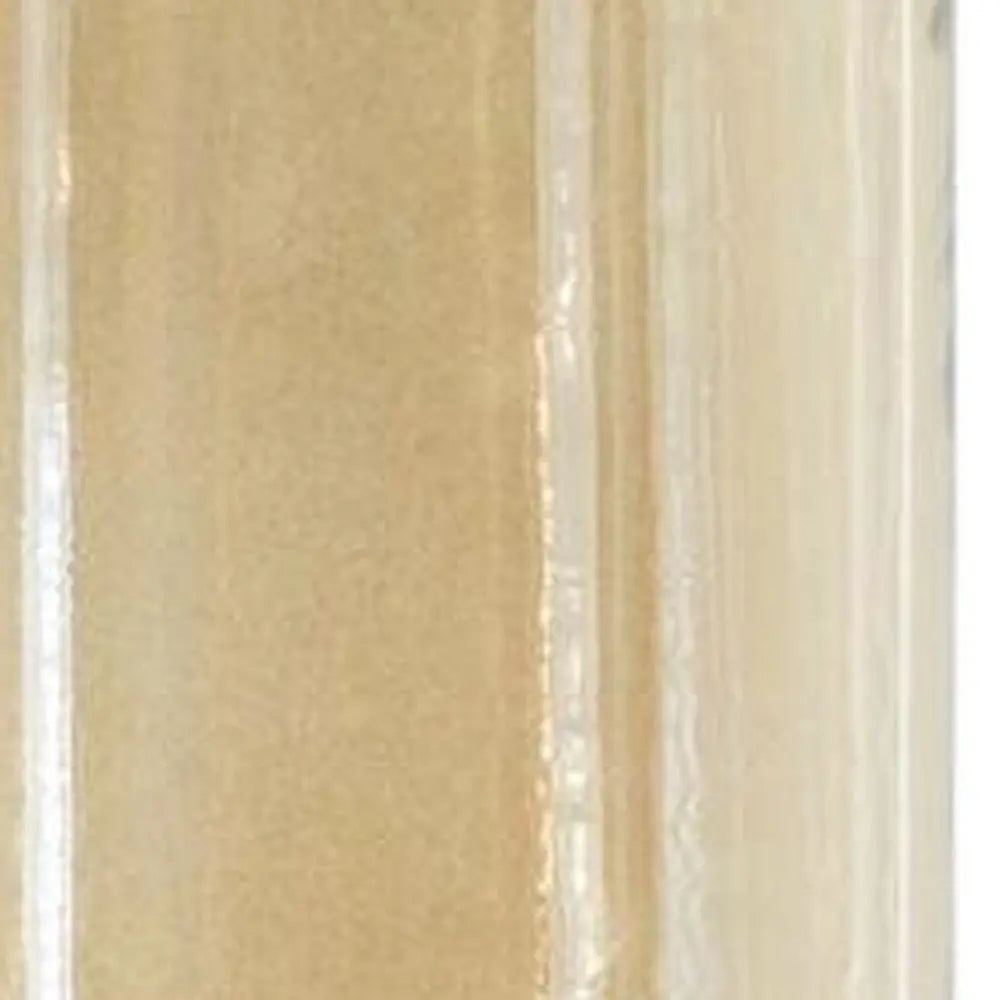 16" Gold And White Glass And Marble Table Vase - NOBLE HOME INTERIORS