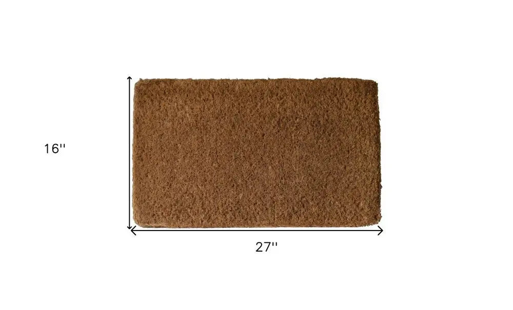 16" X 27" Brown Coir Outdoor Door Mat - NOBLE HOME INTERIORS