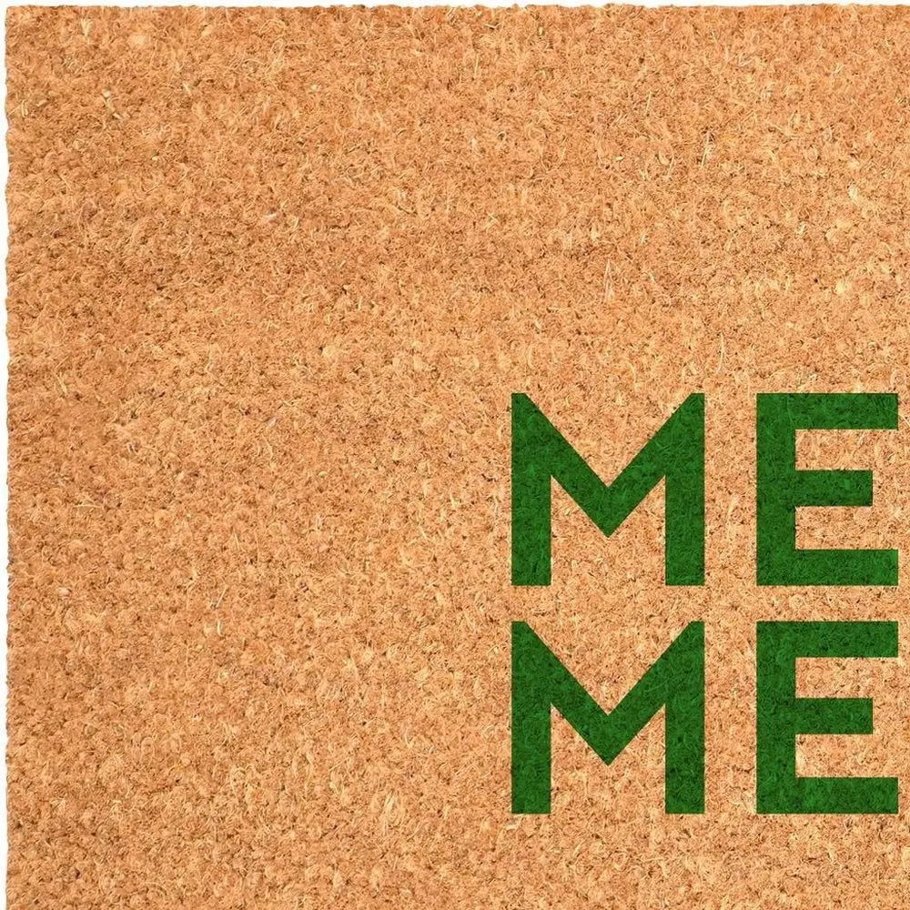 17" X 29" Brown And Black Christmas Outdoor Coir Door Mat - NOVA HOME FURNITURE