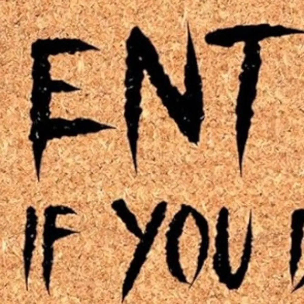 17" X 29" Natural And Brown Halloween Halloween Outdoor Coir Door Mat - NOBLE HOME INTERIORS