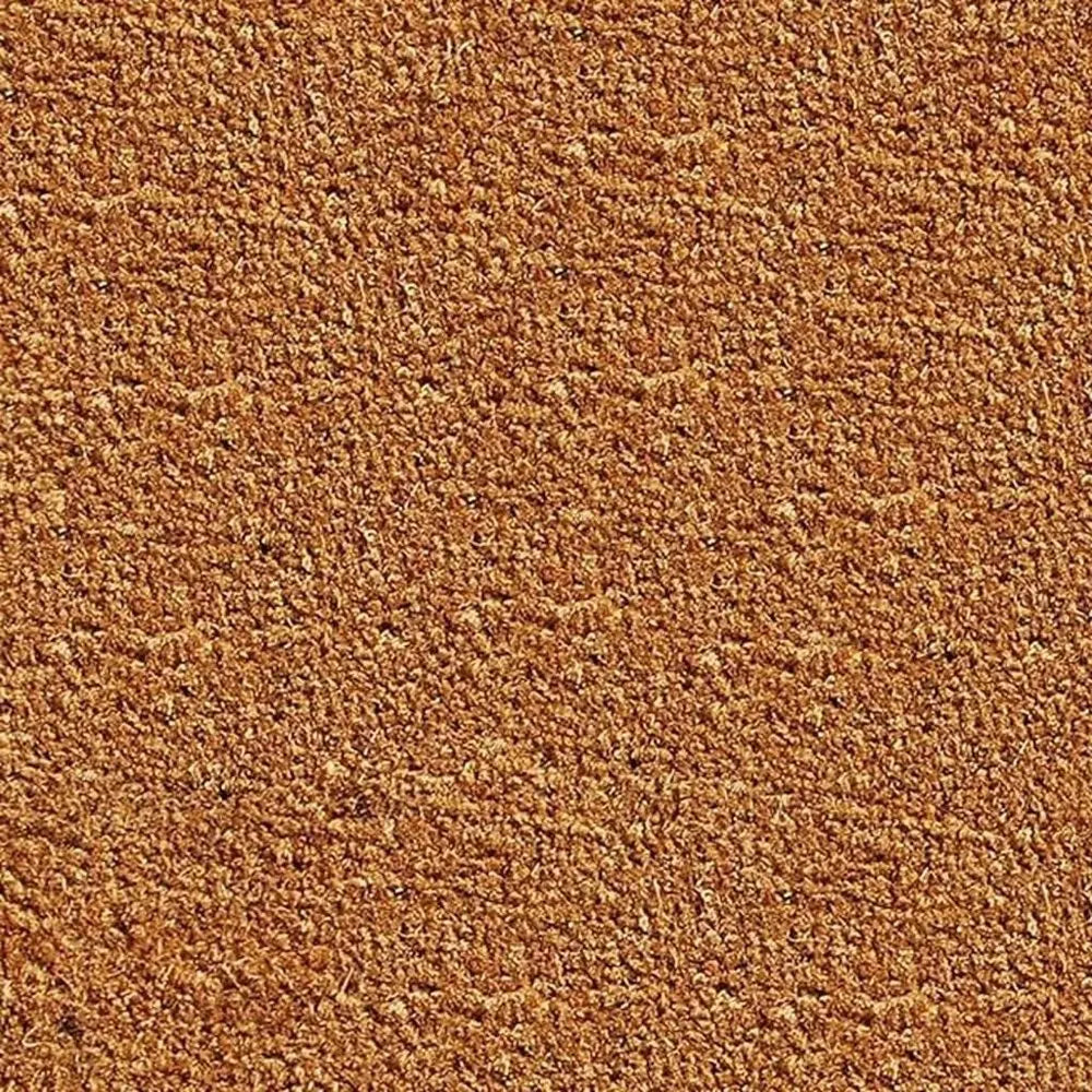 17" X 29" Natural And Red Hello Outdoor Coir Door Mat - NOBLE HOME INTERIORS