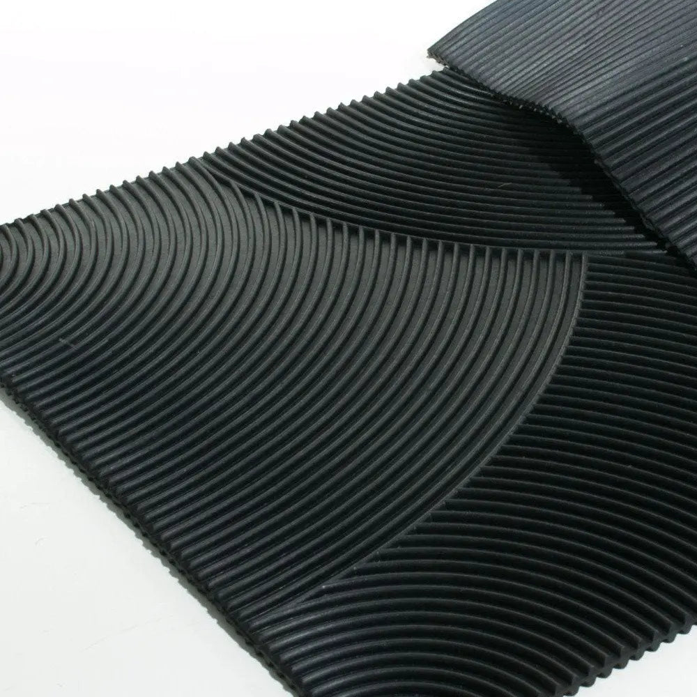 18" X 30" Black Rubber Outdoor Door Mat - NOBLE HOME INTERIORS