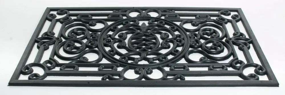 18" X 30" Black Rubber Pineapple Outdoor Door Mat - NOBLE HOME INTERIORS