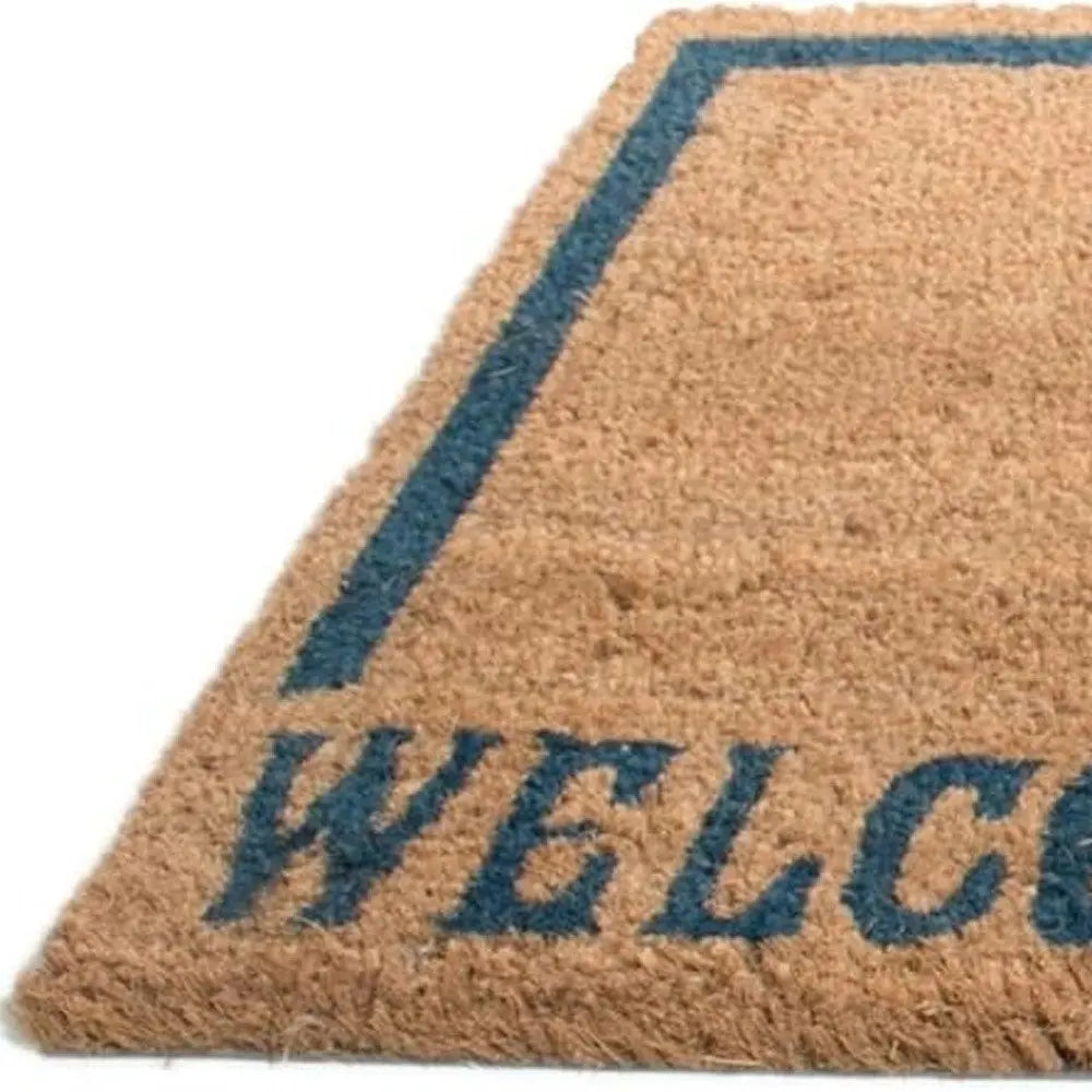 18" X 30" Brown and Black Coir Swordfish Welcome Outdoor Door Mat - NOBLE HOME INTERIORS