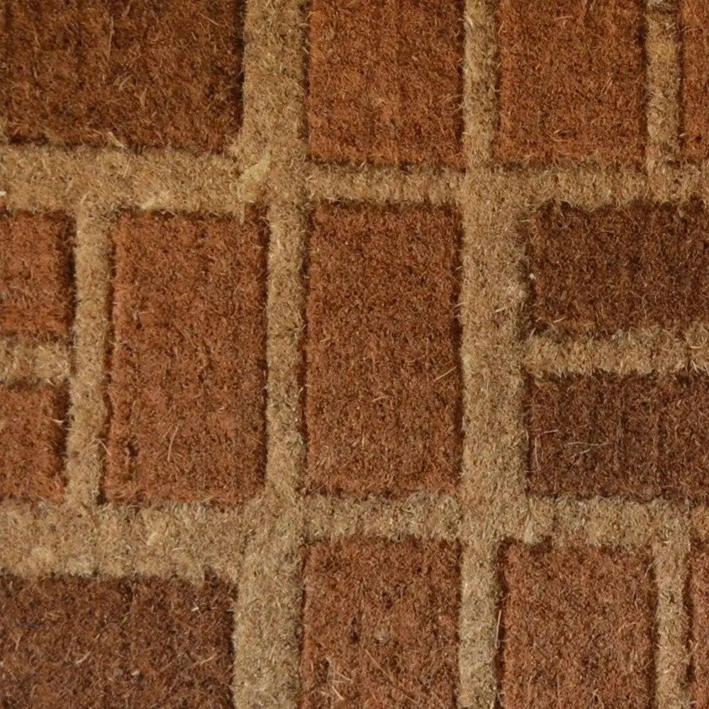 18" X 30" Brown Coir Outdoor Door Mat - NOBLE HOME INTERIORS