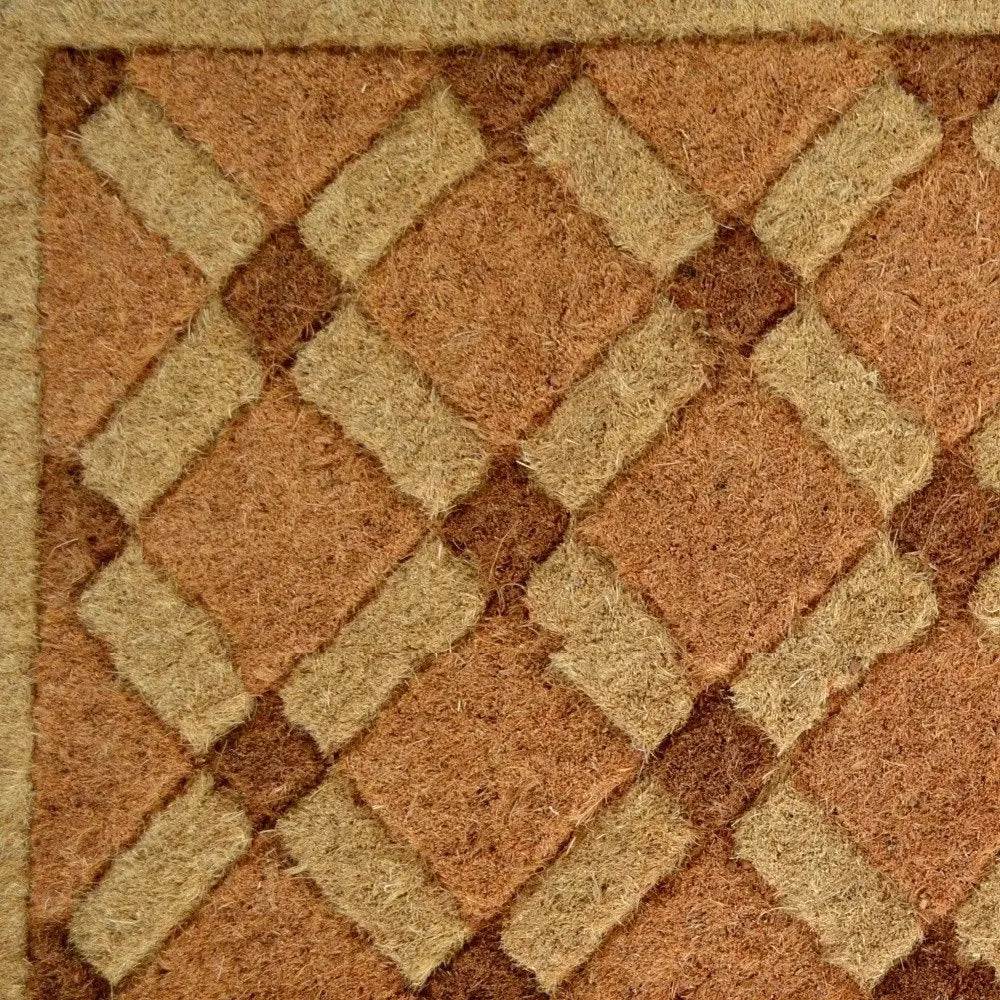 18" X 30" Brown Coir Outdoor Door Mat - NOBLE HOME INTERIORS