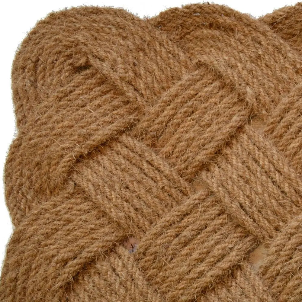18" X 30" Brown Coir Weave Outdoor Door Mat - NOBLE HOME INTERIORS