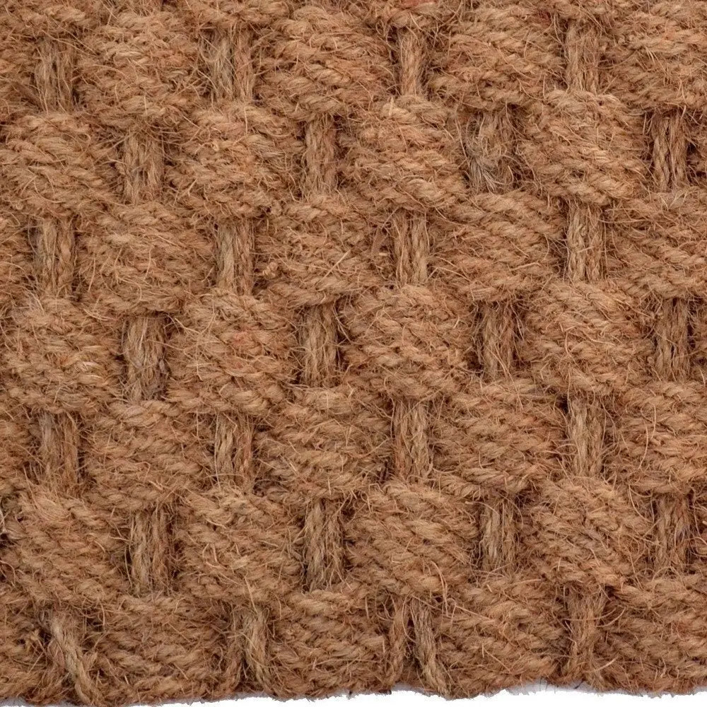 18" X 30" Brown Coir Weave Outdoor Door Mat - NOBLE HOME INTERIORS