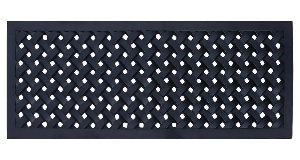 18" X 47" Black Rubber Outdoor Door Mat - NOBLE HOME INTERIORS