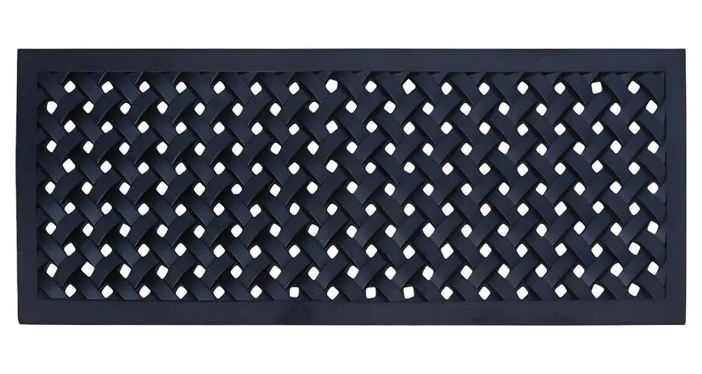 18" X 47" Black Rubber Outdoor Door Mat - NOBLE HOME INTERIORS