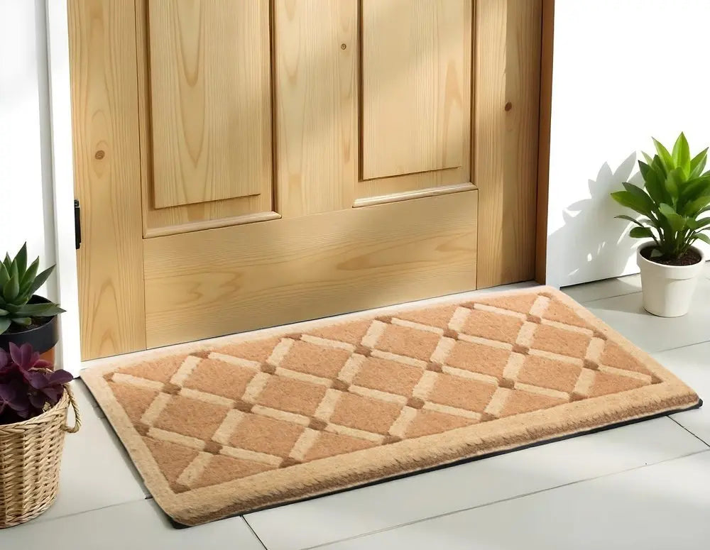 18" X 47" Brown Coir Outdoor Door Mat - NOBLE HOME INTERIORS