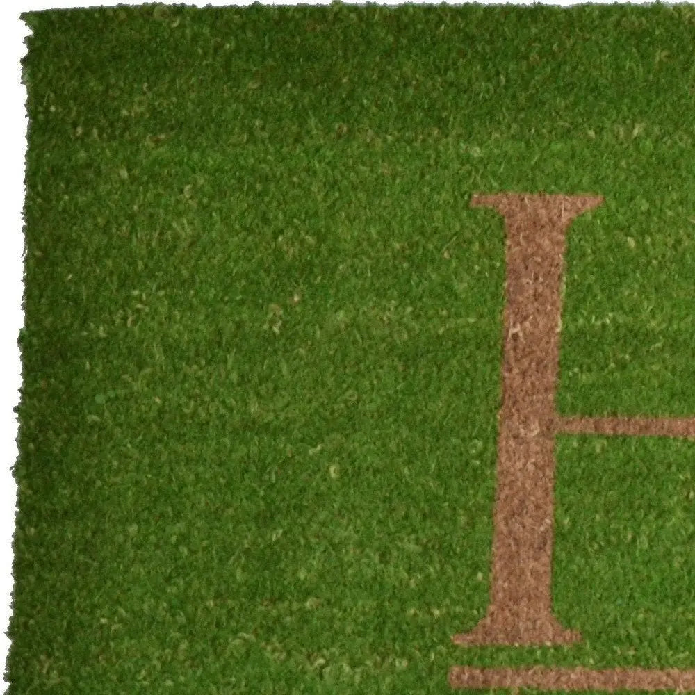 18" X 48" Green Coir Home Outdoor Door Mat - NOBLE HOME INTERIORS