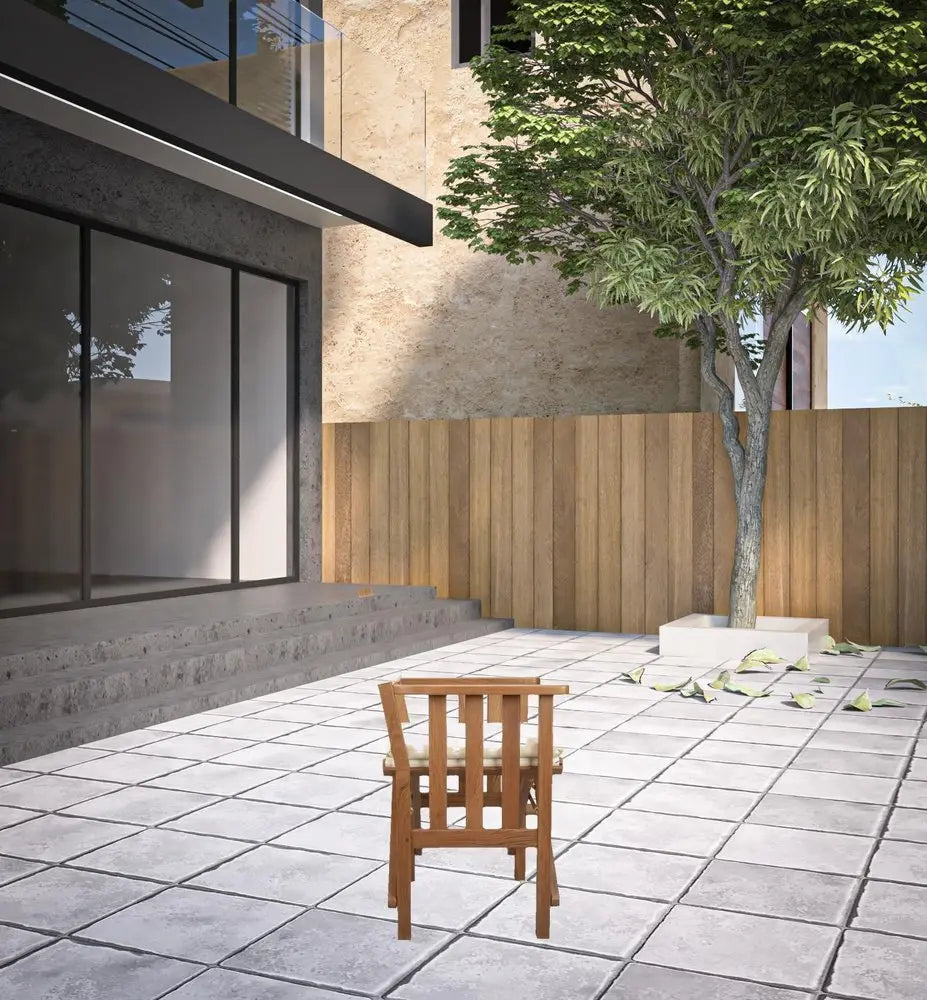 20" Ivory and Natural Wood Solid Wood Indoor Outdoor Director Chair with Ivory Cushion - NOBLE HOME INTERIORS