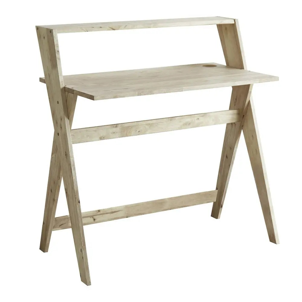 20" Natural Wood Writing Desk - NOBLE HOME INTERIORS