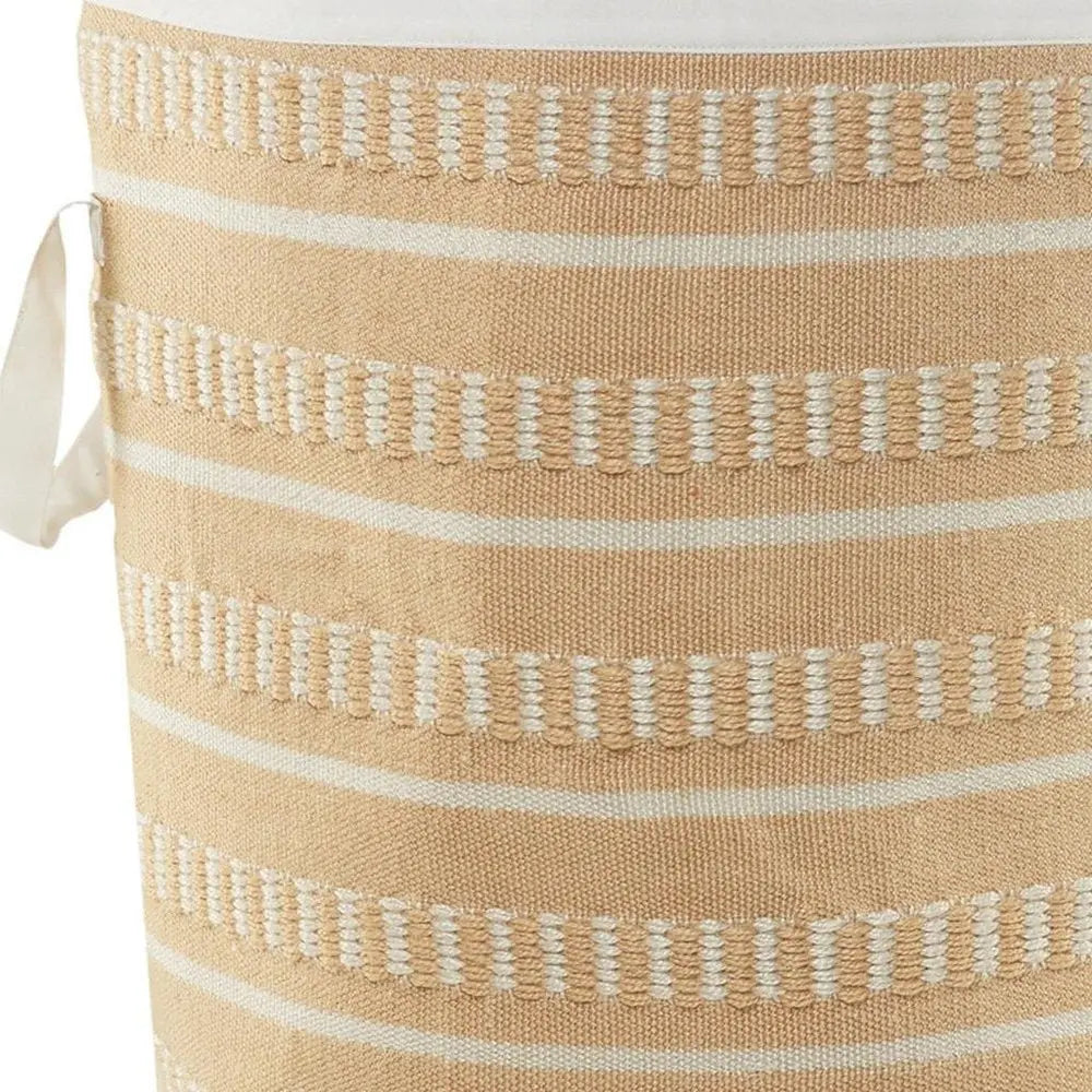 21" Pink Fabric Basket - NOBLE HOME INTERIORS