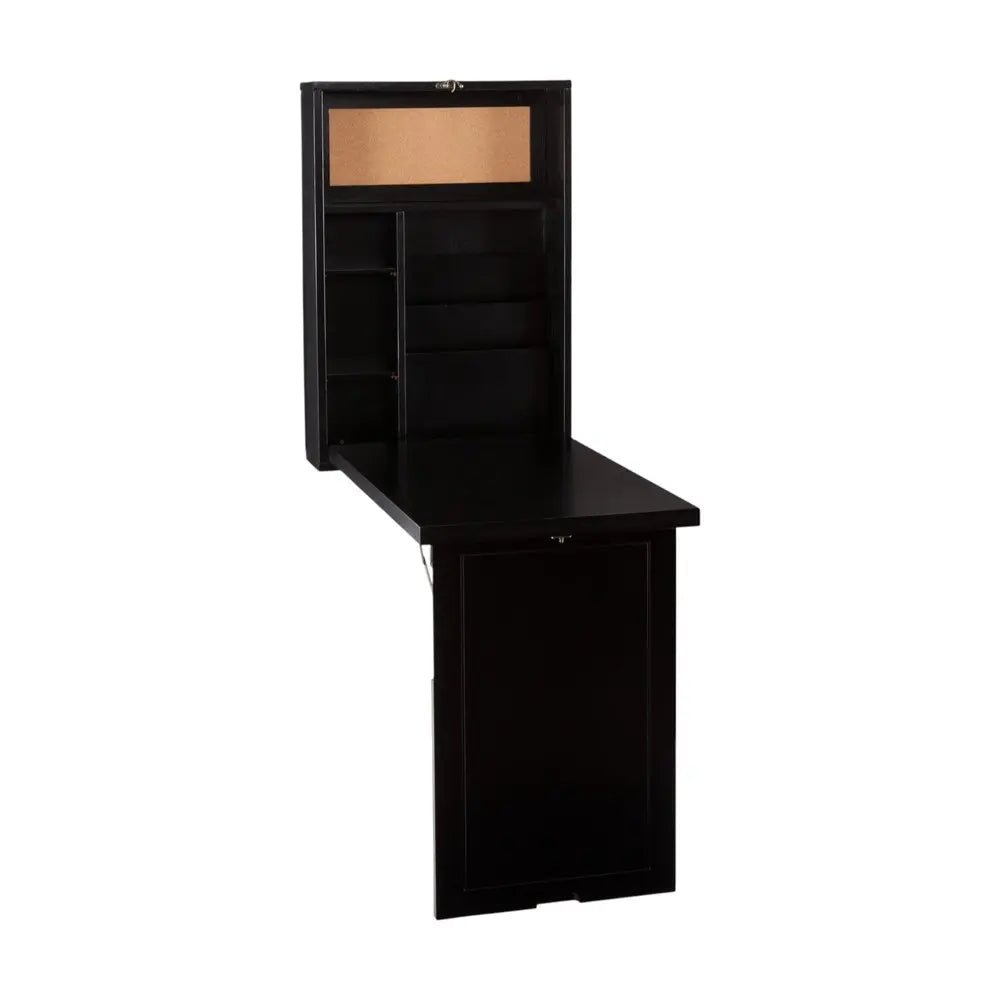 22" Black Secretary Desk - NOBLE HOME INTERIORS