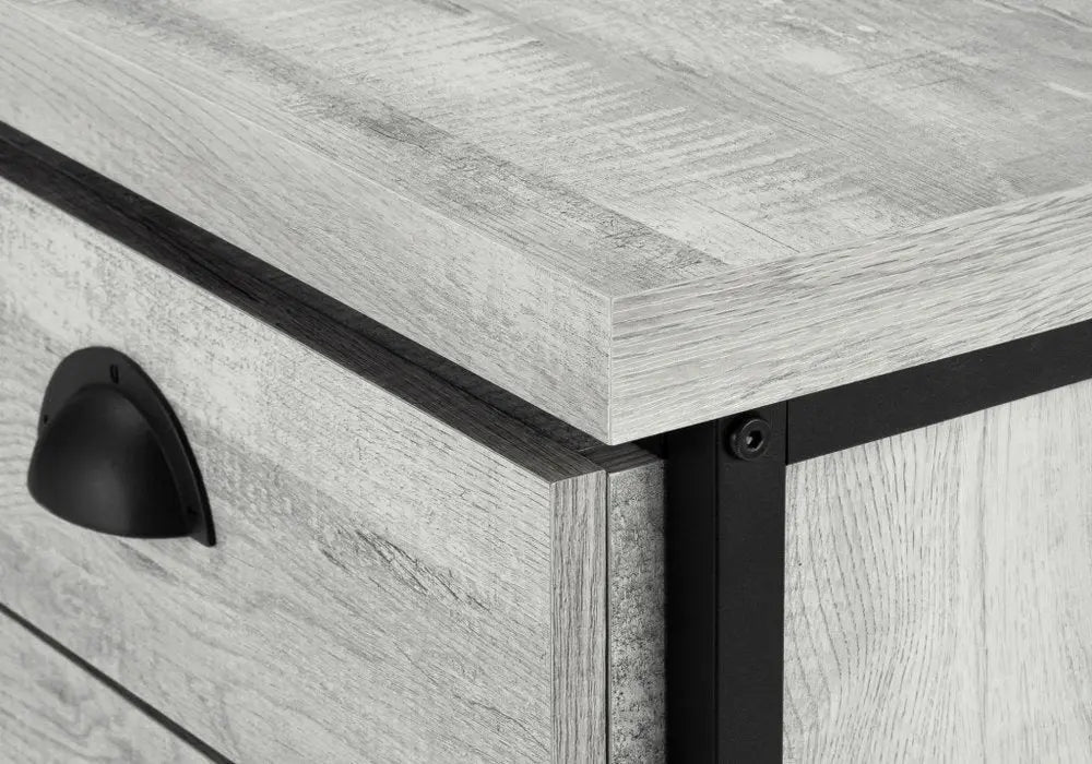 24" Brown and Black Computer Desk With Three Drawers - NOBLE HOME INTERIORS