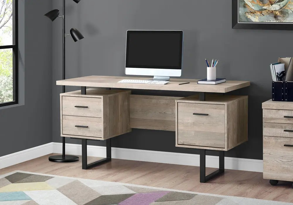 24" Brown and Black With Three Drawers - NOBLE HOME INTERIORS