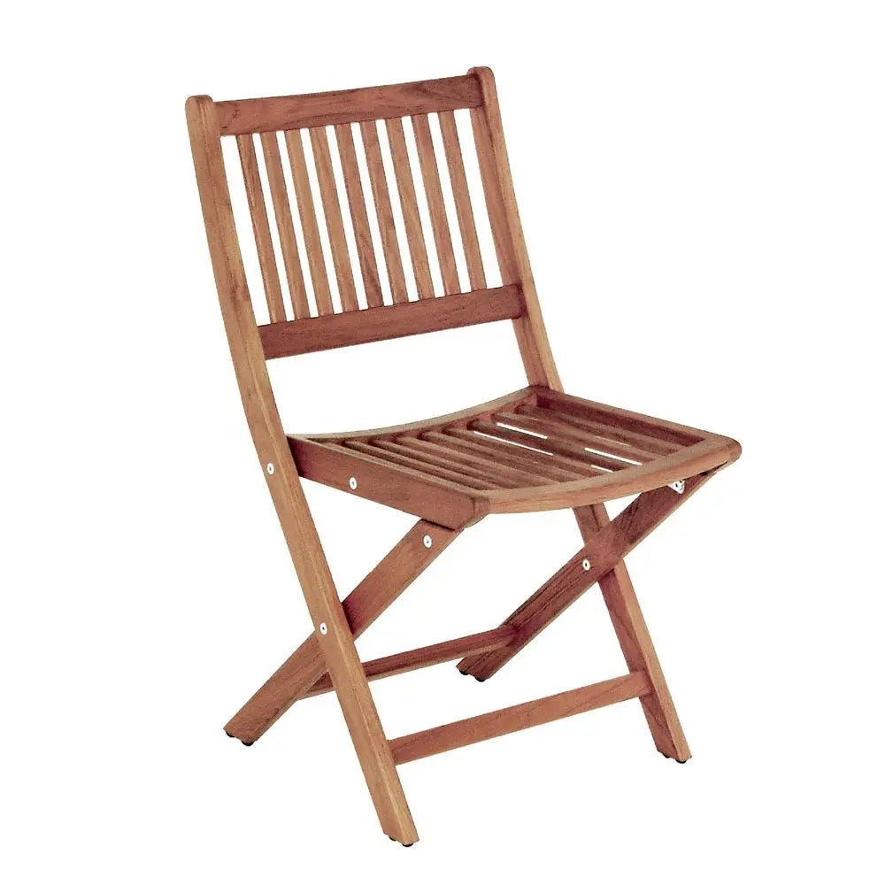 24" Brown Solid Wood Indoor Outdoor Deck Chair - NOBLE HOME INTERIORS