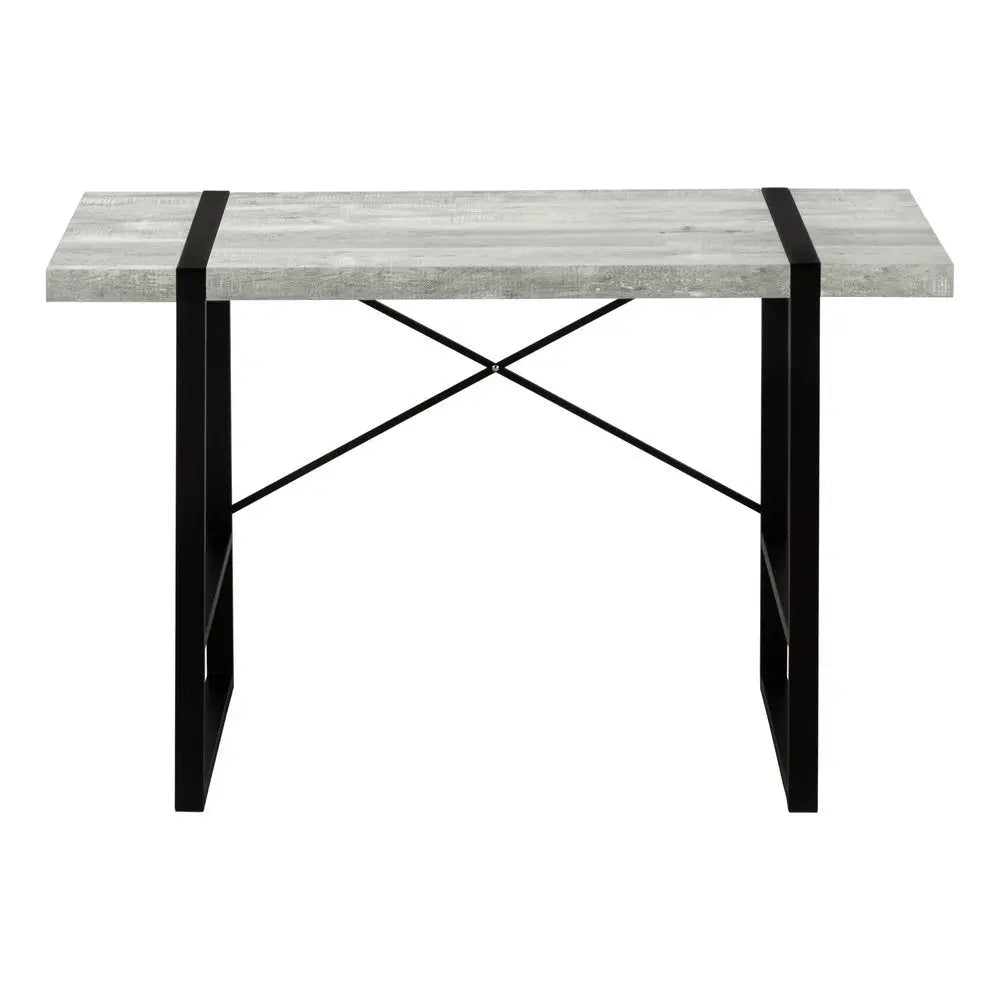 24" Gray and Black Computer Desk - NOBLE HOME INTERIORS