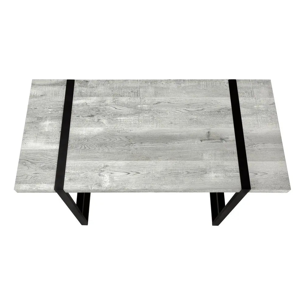 24" Gray and Black Computer Desk - NOBLE HOME INTERIORS