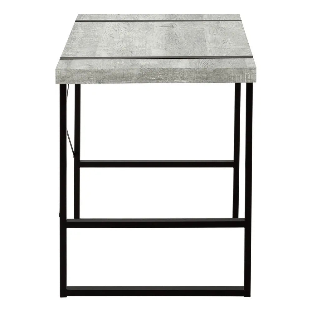 24" Gray and Black Computer Desk - NOBLE HOME INTERIORS