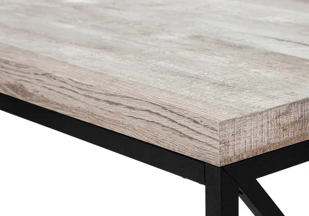 24" Taupe and Black Computer Desk - NOBLE HOME INTERIORS