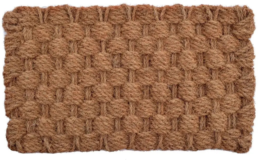 24" X 36" Brown Coir Weave Outdoor Door Mat - NOBLE HOME INTERIORS