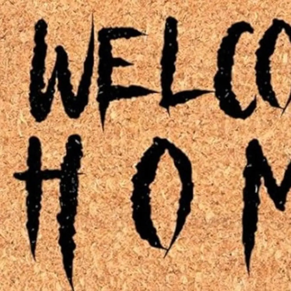 24" X 36" Natural And Brown Halloween Halloween Welcome Outdoor Coir Door Mat - NOVA HOME FURNITURE