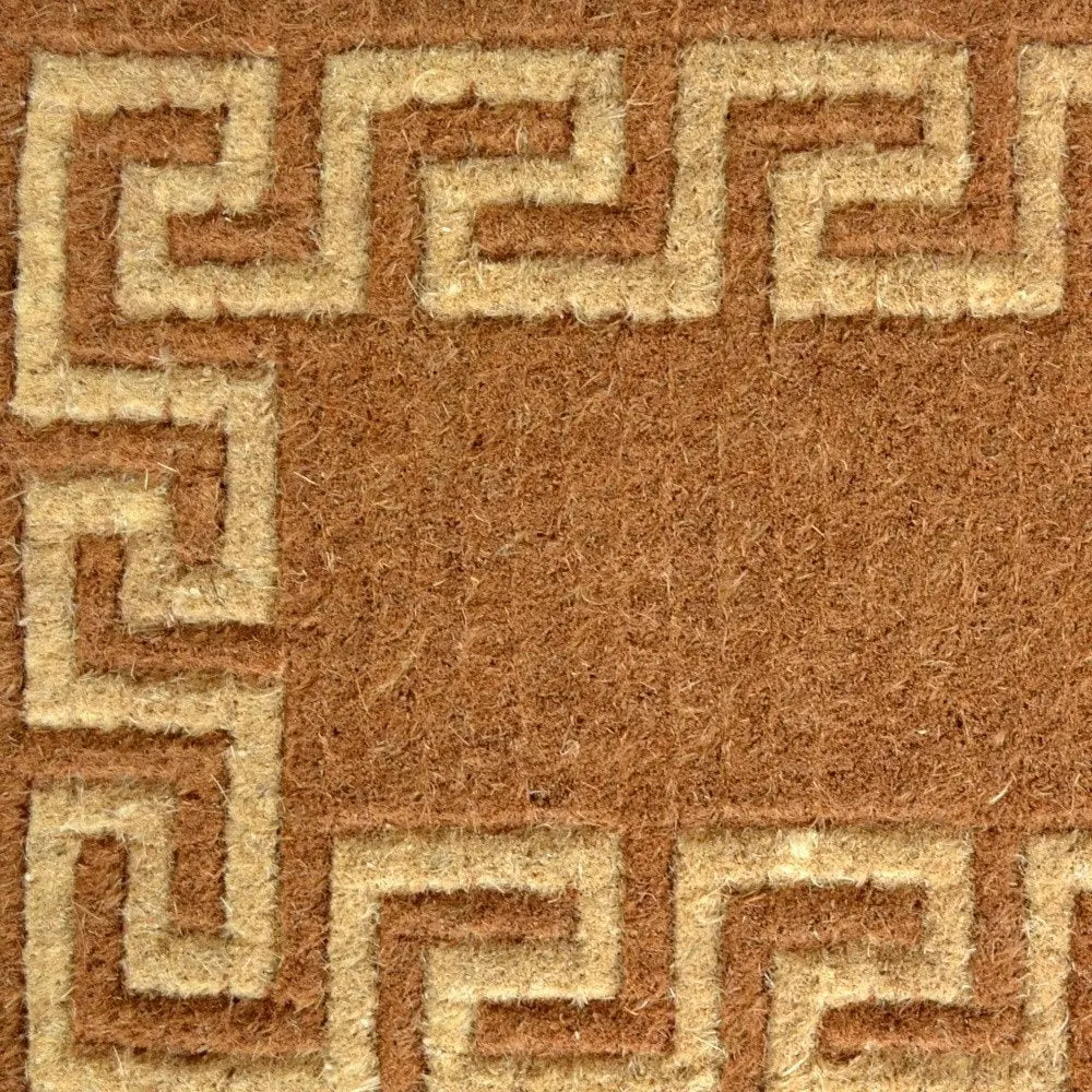24" X 39" Brown Coir Outdoor Door Mat - NOBLE HOME INTERIORS