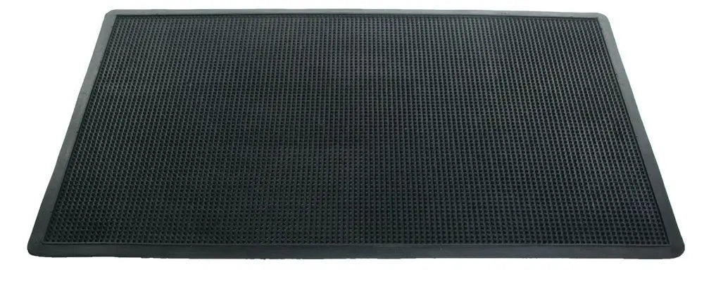 24" X 40" Black Rubber Outdoor Door Mat - NOBLE HOME INTERIORS