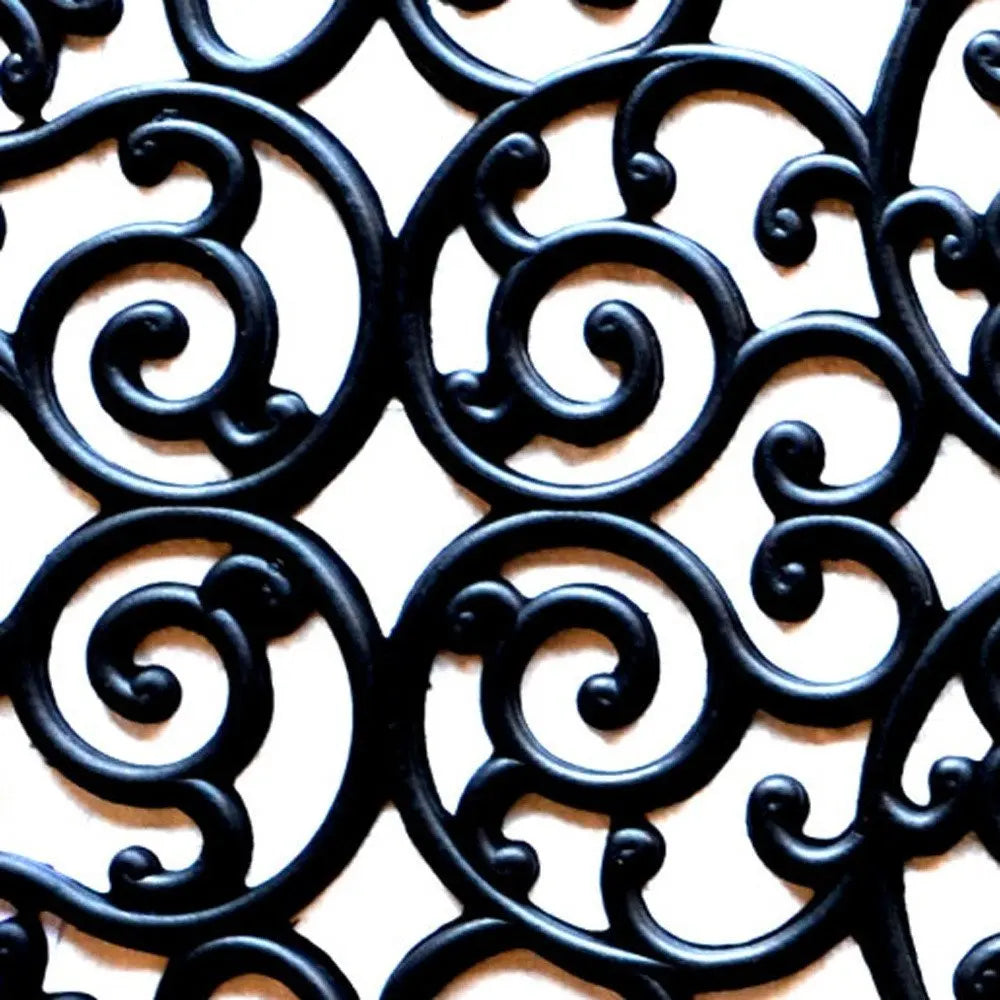 24" X 48" Black Rubber Outdoor Door Mat - NOBLE HOME INTERIORS