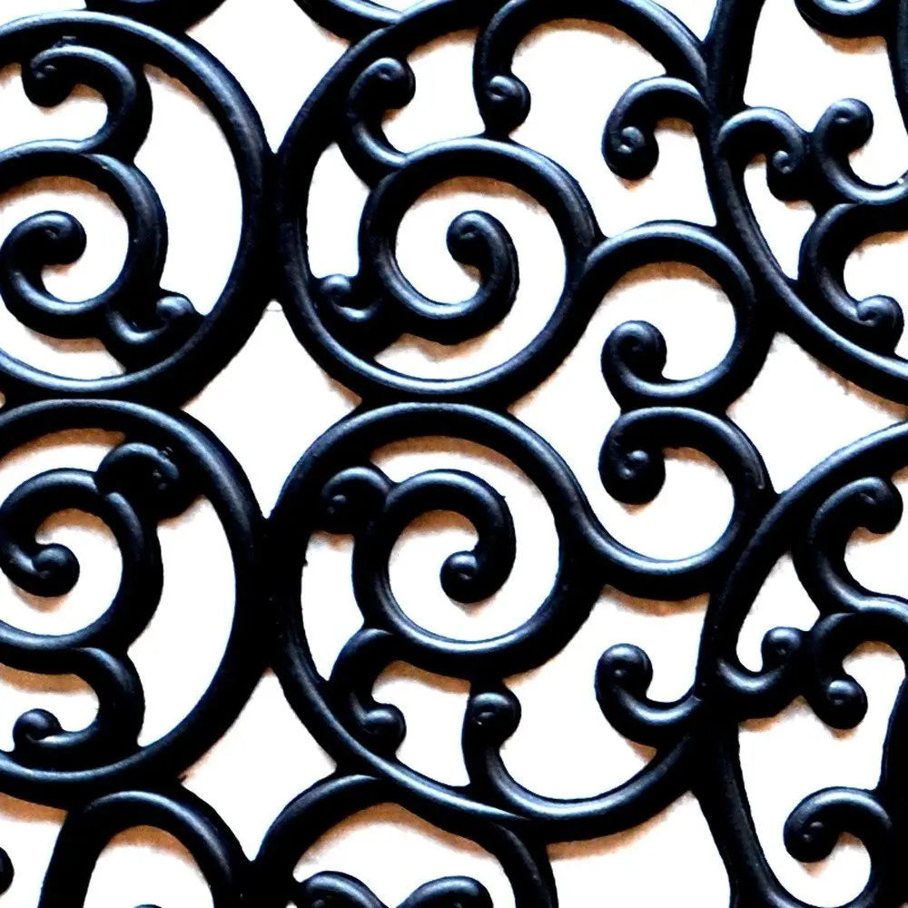 24" X 48" Black Rubber Outdoor Door Mat - NOBLE HOME INTERIORS